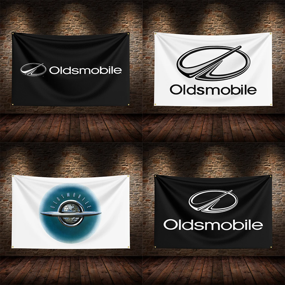 

3x5 Ft O-Oldsmoblies Racing Flag Polyester Printed Cars Flags for Room Garage Decor