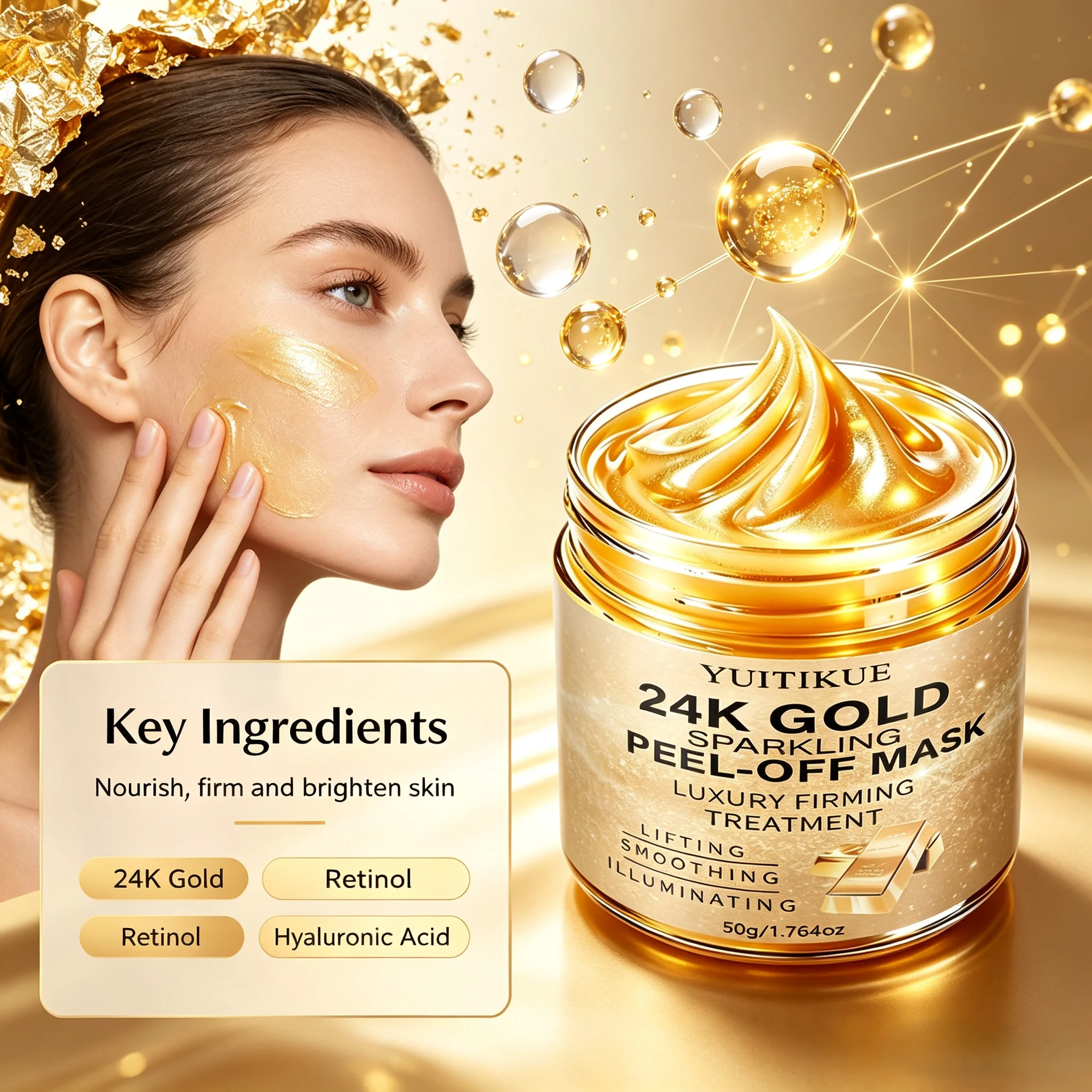 Máscara Facial Iluminadora e F - Luxury Skincare Lines avaliação e preço
