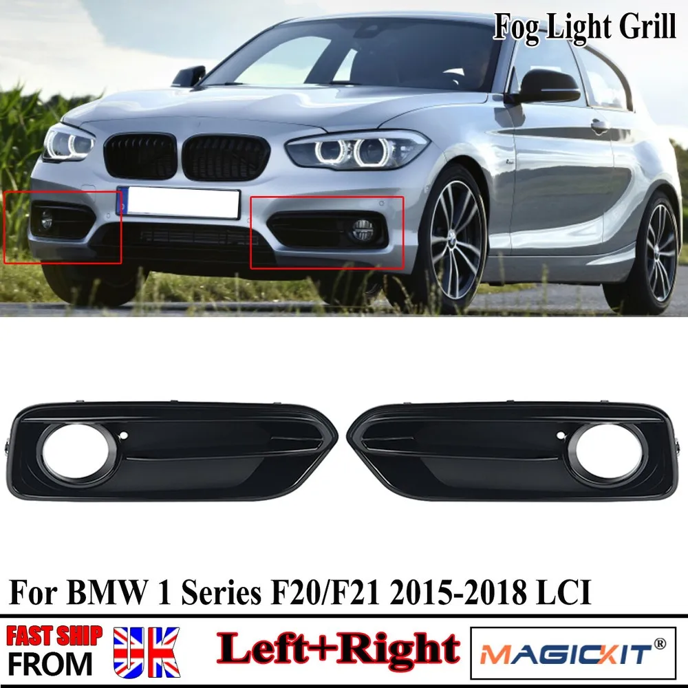 

Front Fog Lights Case Cover FOR BMW F20 F21 1 Series 118d 120d 120i LCI 2015-2019 FRONT BUMPER SPORT FOG LIGHT GRILLS Trim