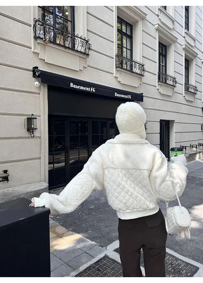 Supplier photo of The Cropped Sherpa Zip Jacket