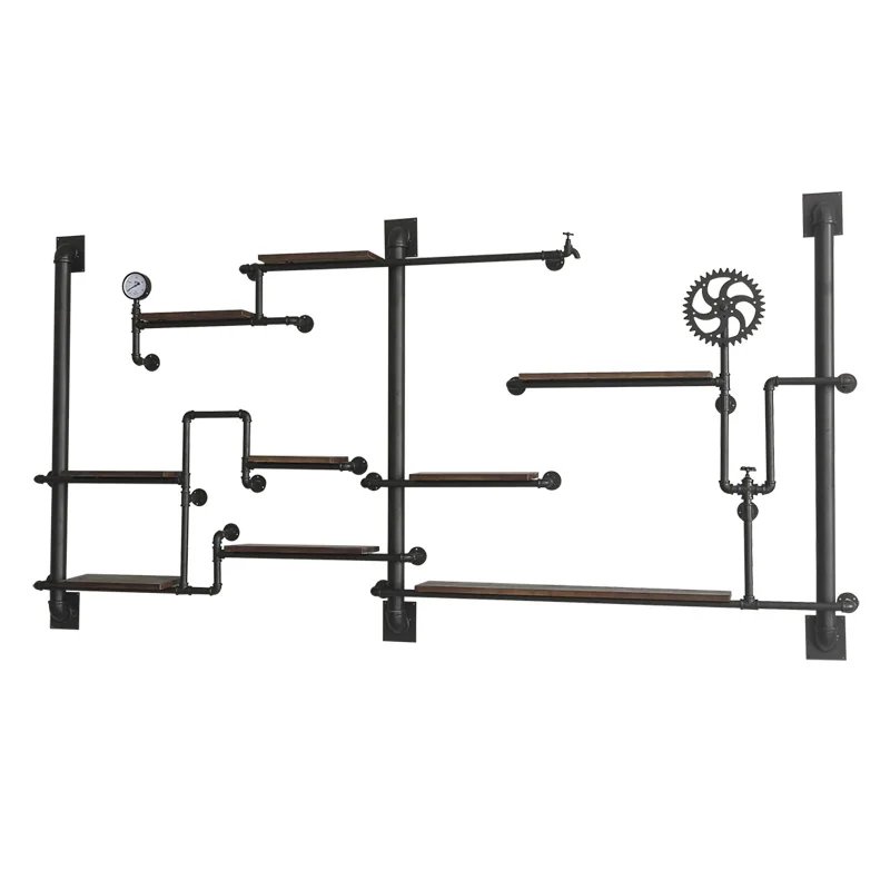 Armadietto per vino di lusso antico, espositore per whisky, armadietto per vino a parete alta, panettiere moderne, cucina, mobili da bar in metallo Etagere