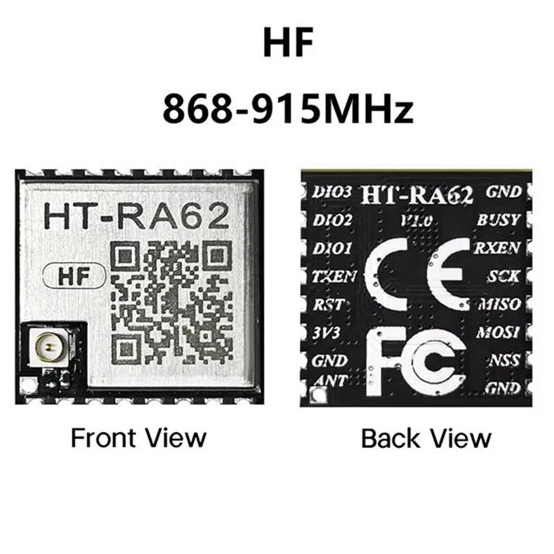 -MEOF HT-RA62 868-915Mhz Lora SX1262 Series Module - طيف منتشر منخفض الطاقة مع هوائي