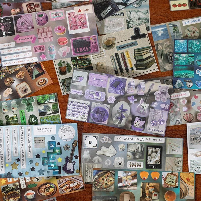 

1 упаковка/2 упаковки, декоративный коллаж, 30 листов в упаковке, наклейки из пленки, серия коробок «Старый мечта», древний стиль, справочник