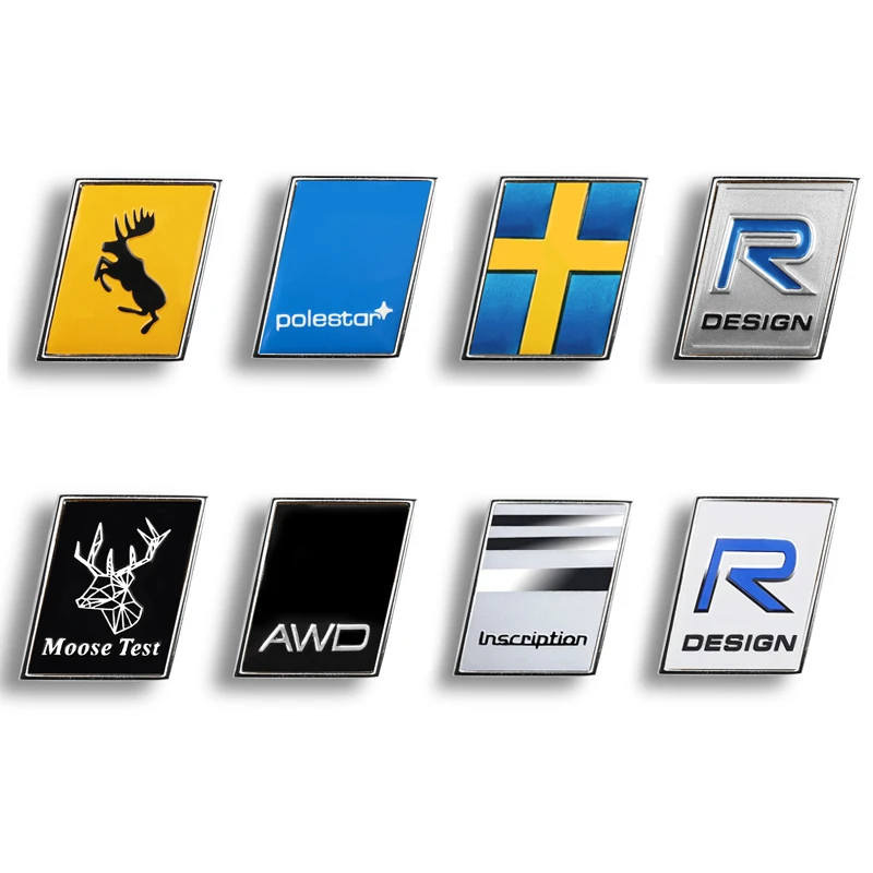 

3D наклейки на автомобиль для Volvo XC60 XC90 S90 V90 S60 XC40 C40 V40 V60, Arctic Star Mile RD эмблема задней двери Лось наклейка на автомобиль