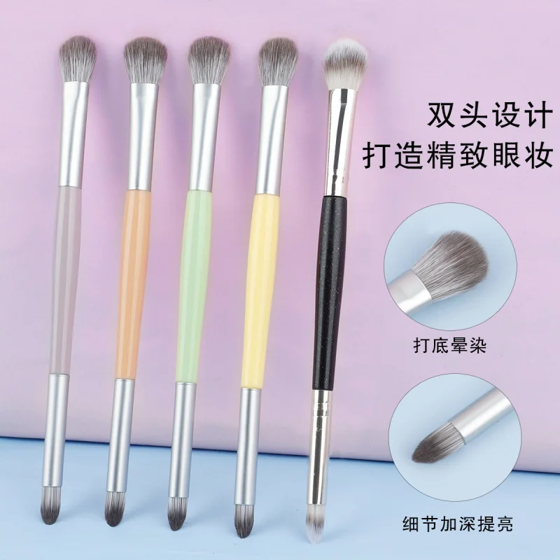 Double-ended Eyeshadow Brush Gradient Highlight Brush Detail Brush Aegyo-sal Brush Candy5Color Eye Shadow Brush Single Makeup Br