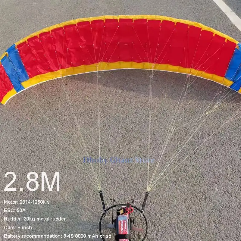 2,8 м Пульт дистанционного управления Power параплана Летающая Парашютная модель большой электроэнергии парашютный аэромодифицированный 50A PNP