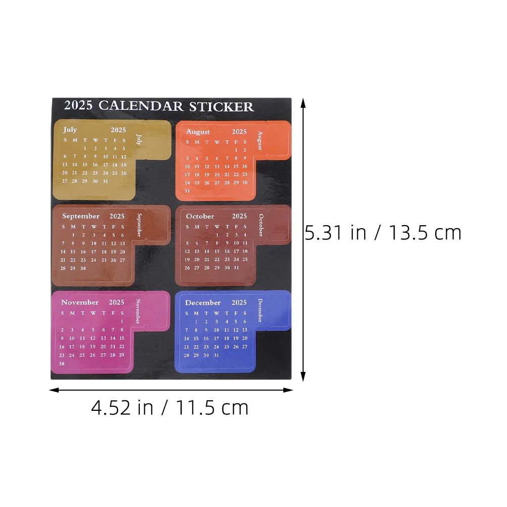 3 set 3 Sets Planner Calendar Index Monthly Adhesive Tabs 2025 Notes Stickers Compact Book Tabs Diy Planner Accessories Notepad