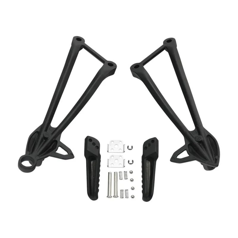 A13Z-Motorcycle Footrest Mount Foot Pegs For Rear Passenger For Kawasaki Ninja ZX6R 2009-2024 ZX636 2013-2024 ZX10R 2008-2010
