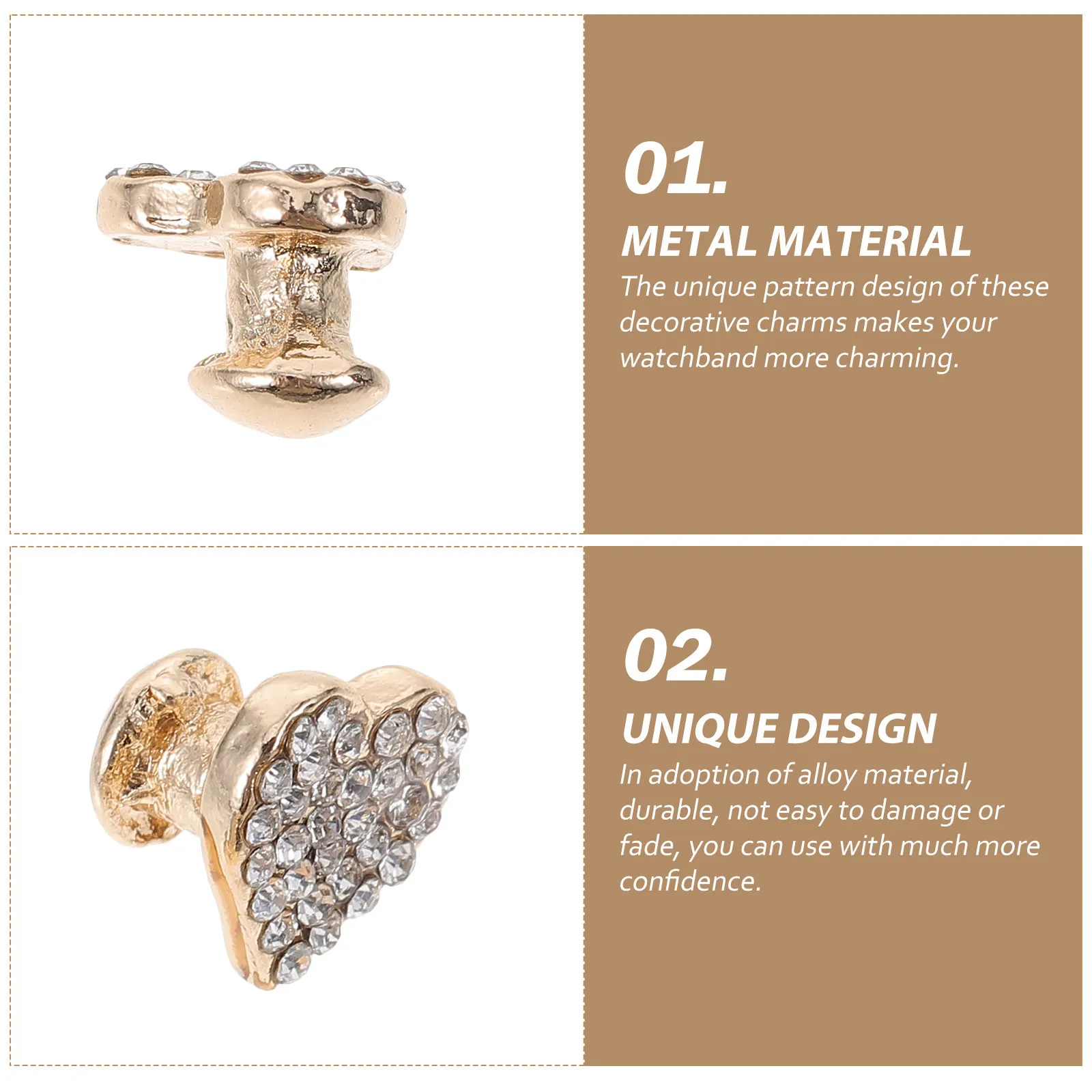 

3 шт. силиконовые декоративные элементы для ремешка часов, яркие, прочные металлические шармы для ремешка 38 мм, модный аксессуар, подарок для вечеринки