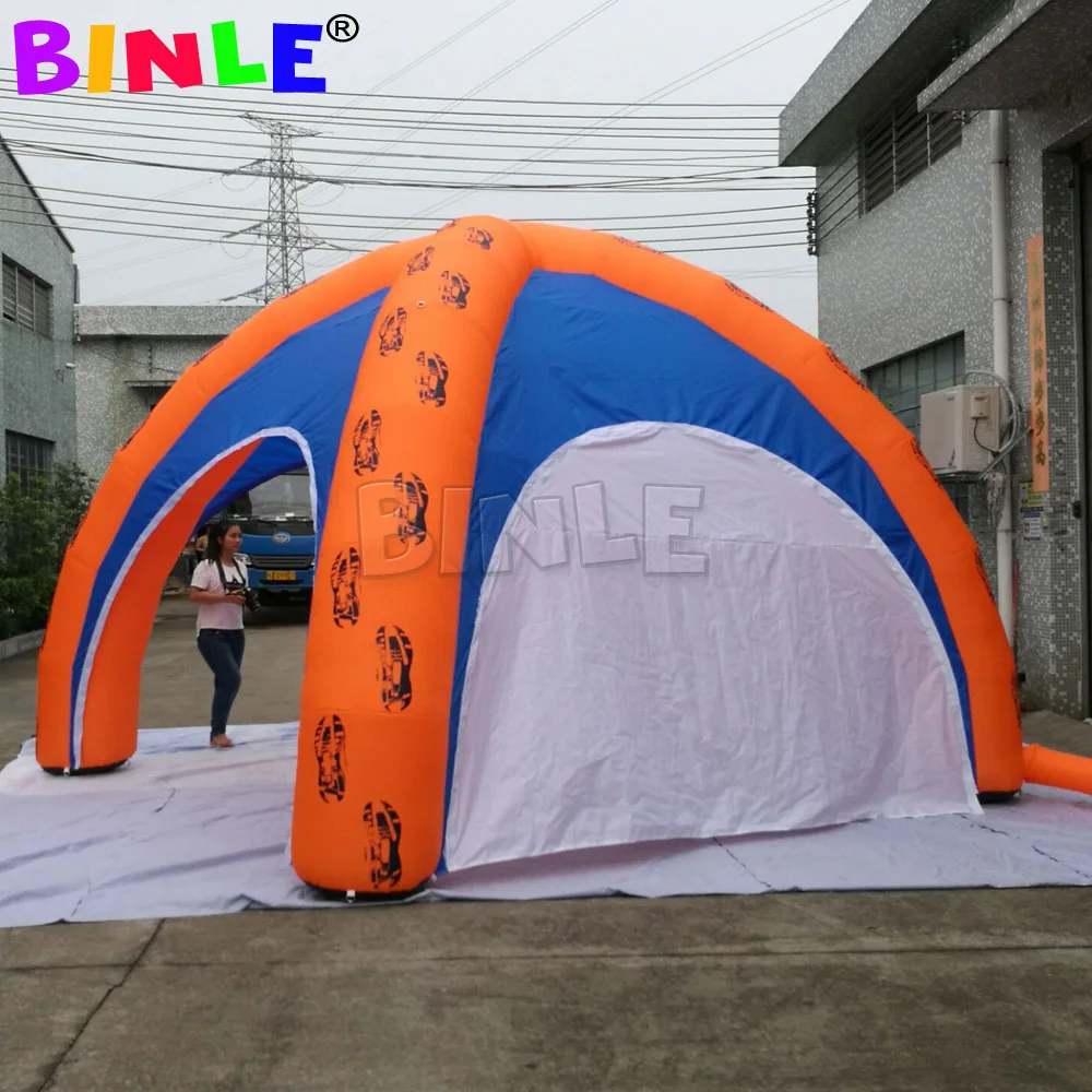 Custom made 6x3m dome shaped inflatable tent for events with 4 removeable walls exhibition inflatable gazebo tent