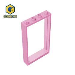 Gobricks 10PCS Brick Parts Door, Frame 1 x 4 x 6 with 2 Holes 60596 30179 Compatible withAssembles Building Blocks Technical toy