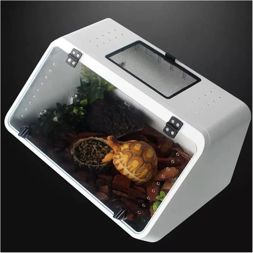 

Большой прозрачный террариум с удобной дверцей для скорпионов, ящериц, насекомых и других животных