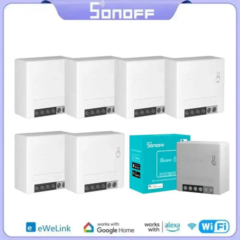 

SONOFF Mini R2 WIFI умный переключатель умный дом пульт дистанционного управления 2-сторонний таймер беспроводной DIY переключатель Ewelink Alexa голосовой прерыватель