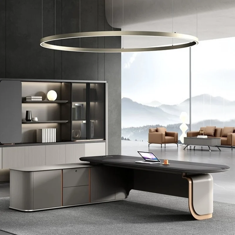 CEO desk,boss table,office Furniture,Desk Is Simple, Modern, Elegant, Suitable Presidents, Chairpersons, And Managers In Office,