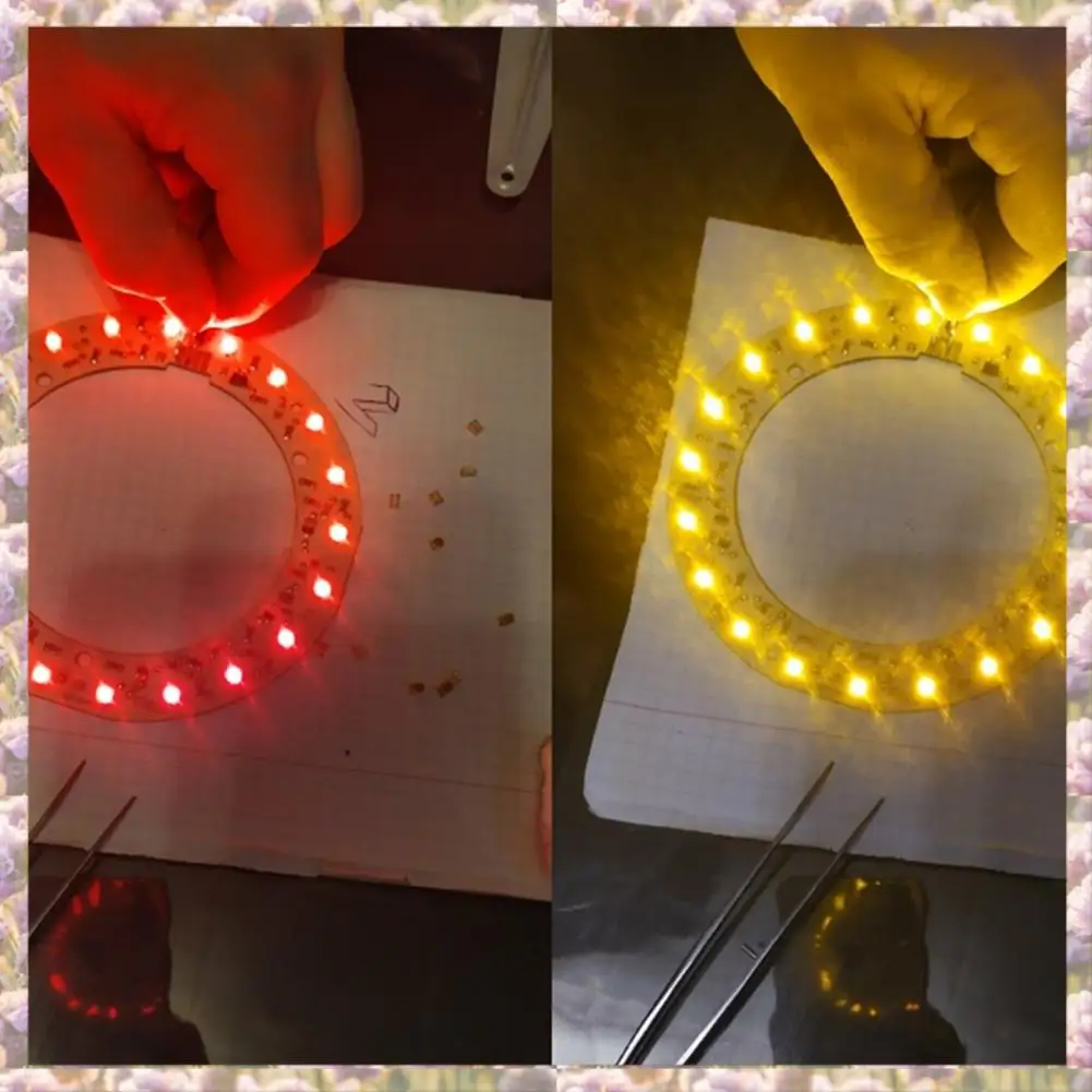 

100PCS 3528 Amber+Yellow PLCC-4 Reverse Pole ,617Nm+587Nm , 50MA 2V 0.1W Bicolor SMD LED Lamps Light Beads LAYT67B