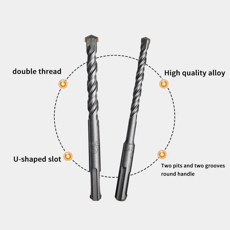 2/4/10Pcs 3mm Concrete SDS Plus Drill Bit 85mm Cutters Electric Hammer Drill Bit Cross Tips Round Shank