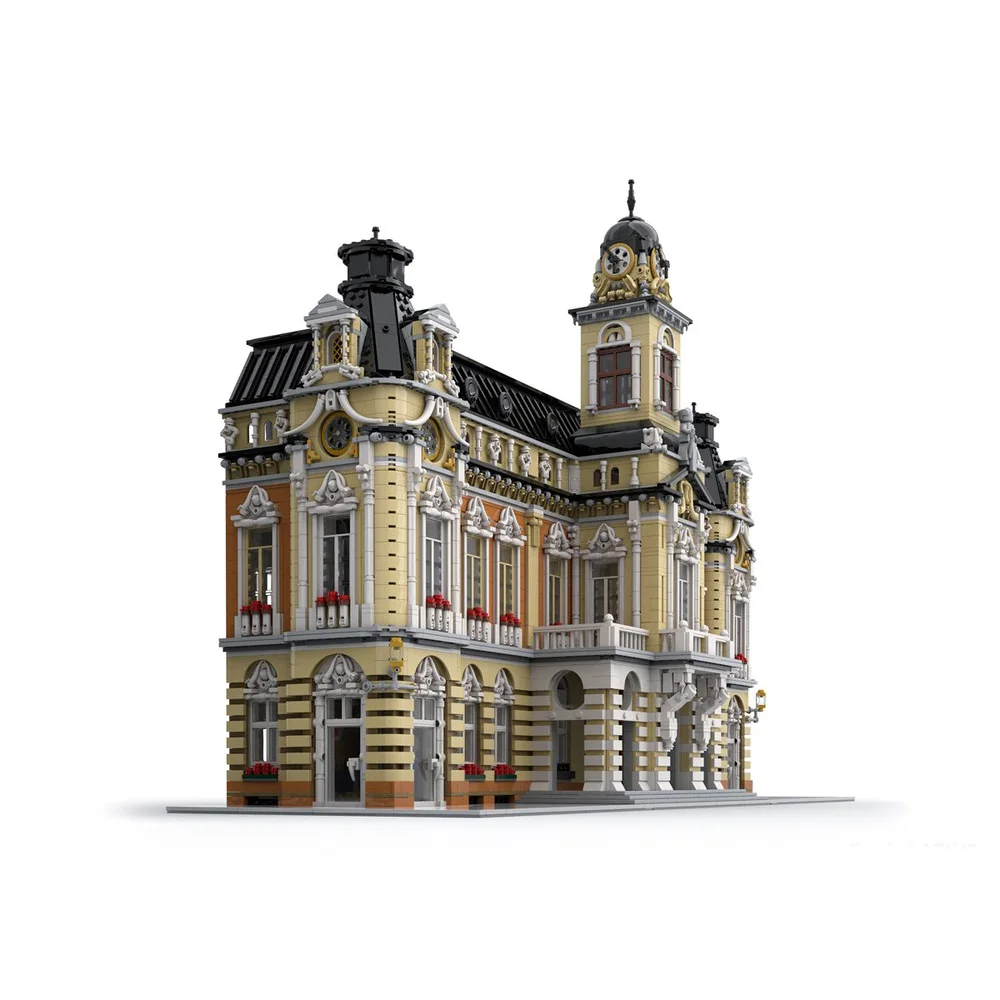 NEW High difficulty MOC 14705PCS Famous Architecture City Model Town Hall Castle Building Blocks DIY Toys Brick Birthday Gifts