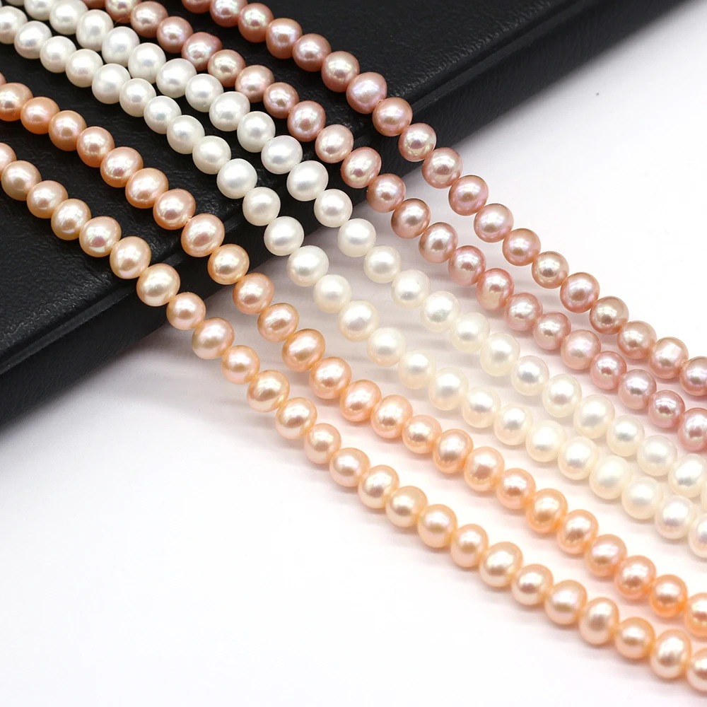 Wholesale AAA 100% Natural Round Shape Freshwater Pearl Beads For Jewelry Making DIY Bracelet Necklace Accessories 5-5.5mm