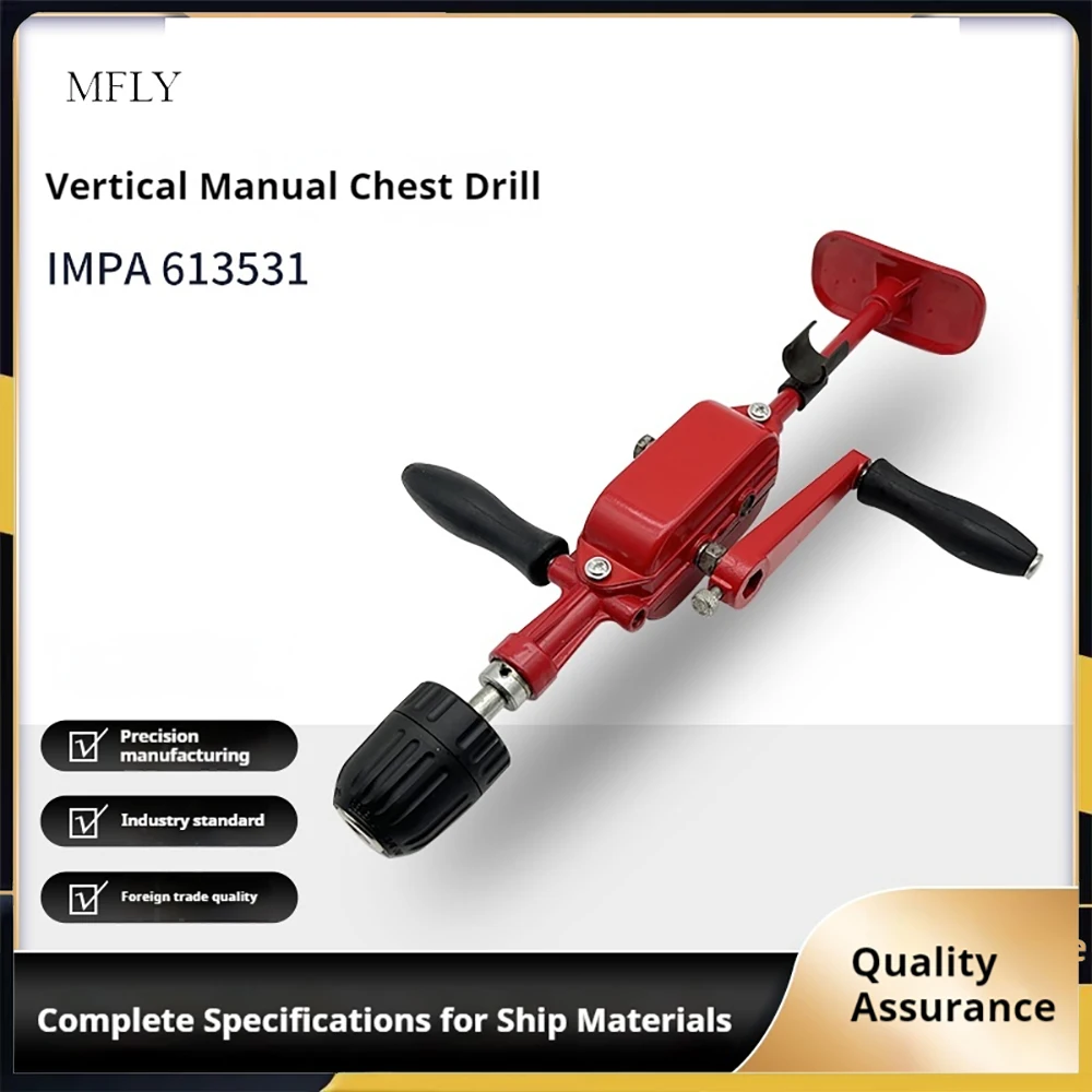 Hand Crank Drill DIY Adjustable Speed Comfortable Hand Tool For Professional