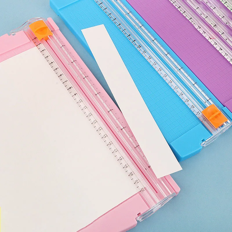 A4 Large Plastic Cutter Small Portable Photo Cutter Office Sliding Cutter Desktop Guillotine Cutter Press Cutter Head Cutter