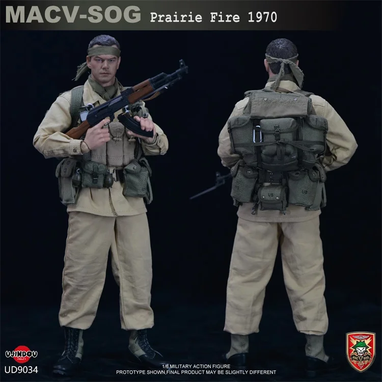 UJINDOU UD9034 1/6 Scale American Male Soldier's Prairie Fire Operation Full Set Model 12 Inch Action Figure Collection Gifts