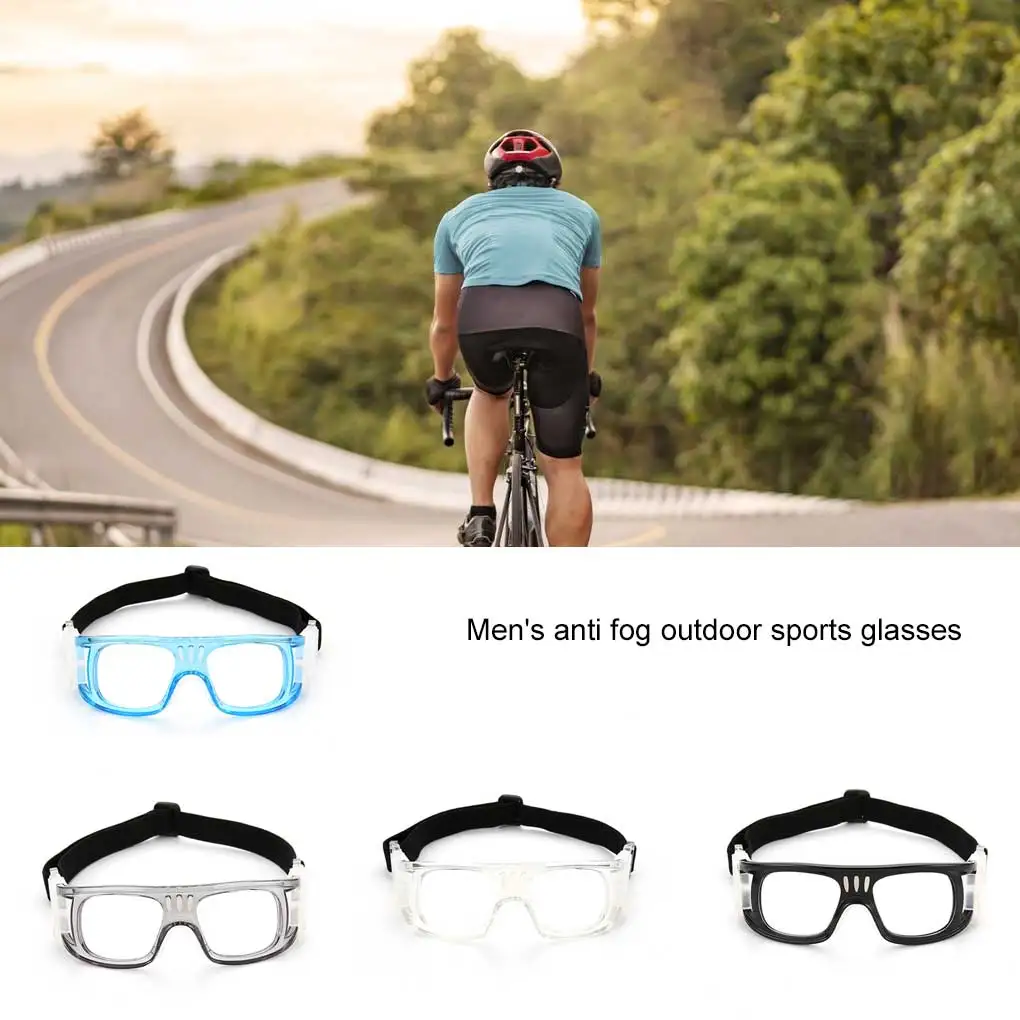 Men Sports Goggle Reusable Protective Glasses Basketball Lacrosse Eyeglass PC Frame Elastic Strap Eyewear Sport Gear