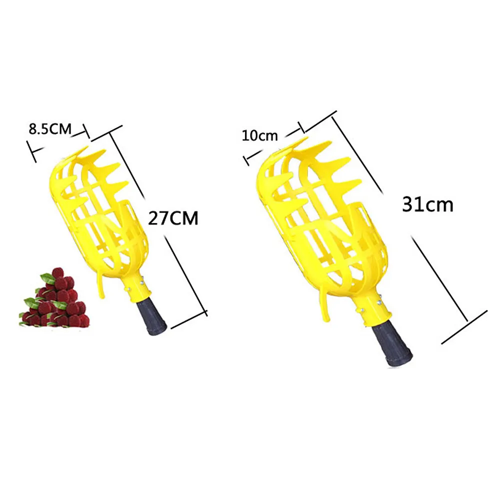 2Pcs Fruit Picker Heads Replacement Harvesting Tool Creative Basket Upper Air Device Secure Attachment for Arbutus Pear Peach