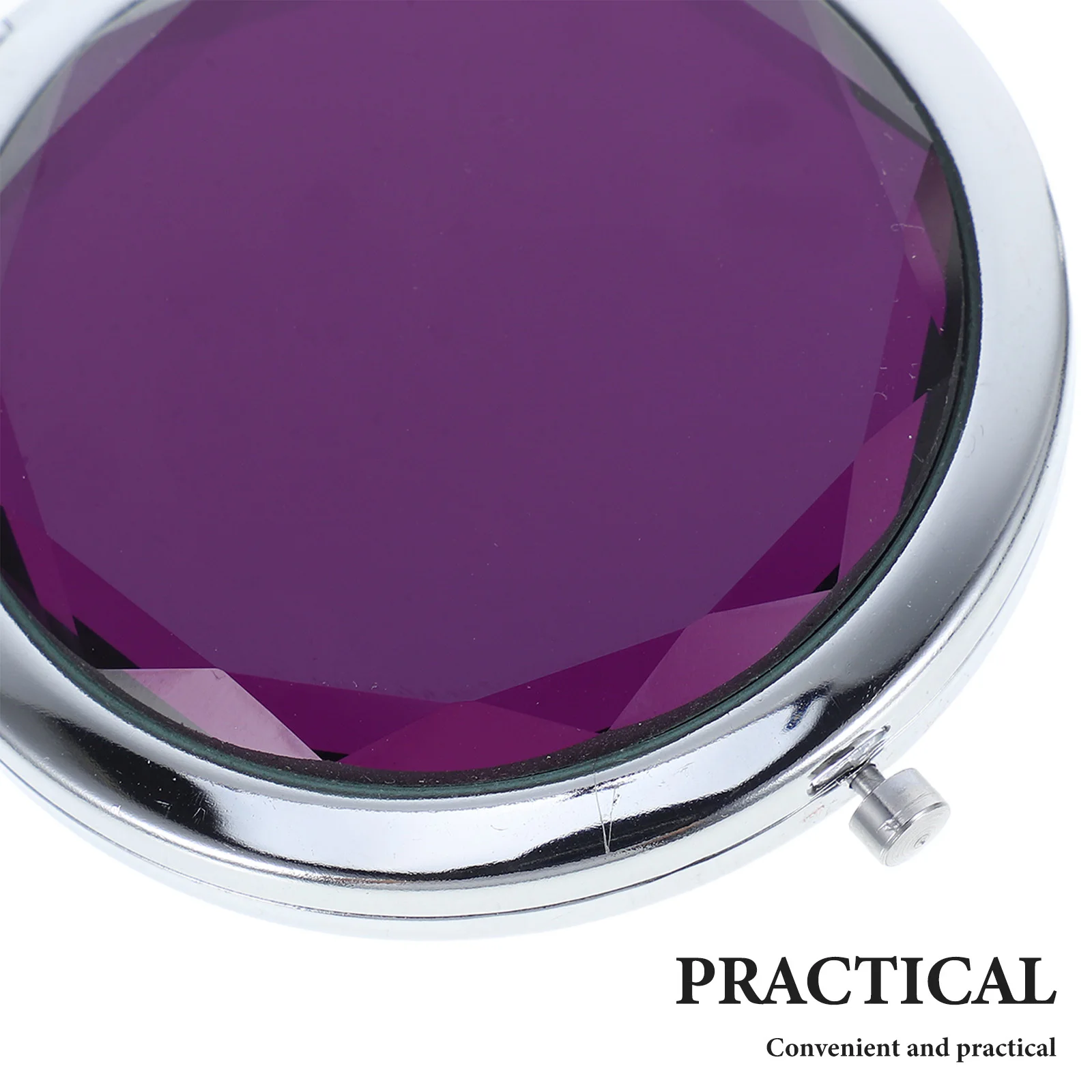 5-delige dubbelzijdige kristallen make-upspiegel Opvouwbare compacte draagbare zakspiegel High Definition voor reizen naar huis