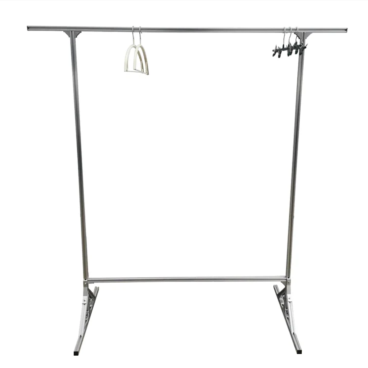 

*Custom T Slot Aluminum Profile Clothes Stand Alu Alloy Bar Laundry Rack Heavy Duty Metal Coat Hangers Display Support Stand