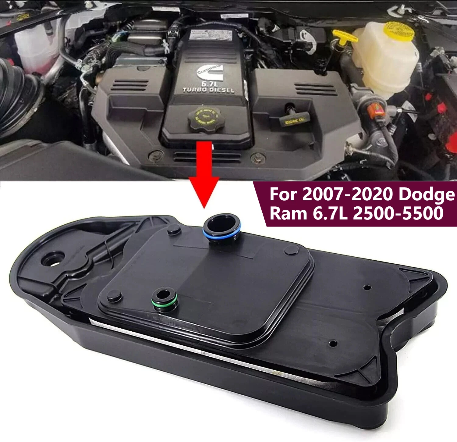 

Crankcase Vent CCV Filter For CUMMINS 68002433AA for Dodge Ram 6.7L 2007–2020