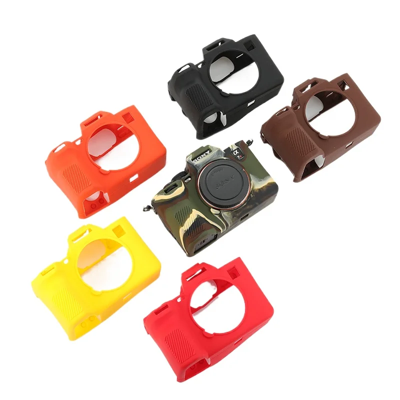 Soft Silicone Rubber Camera Protective Body Case Cover For Sony Alpha 7RV A7RV A7R5 ILCE-7RM5 A7M5 ILCE-7M5 Camera Bag