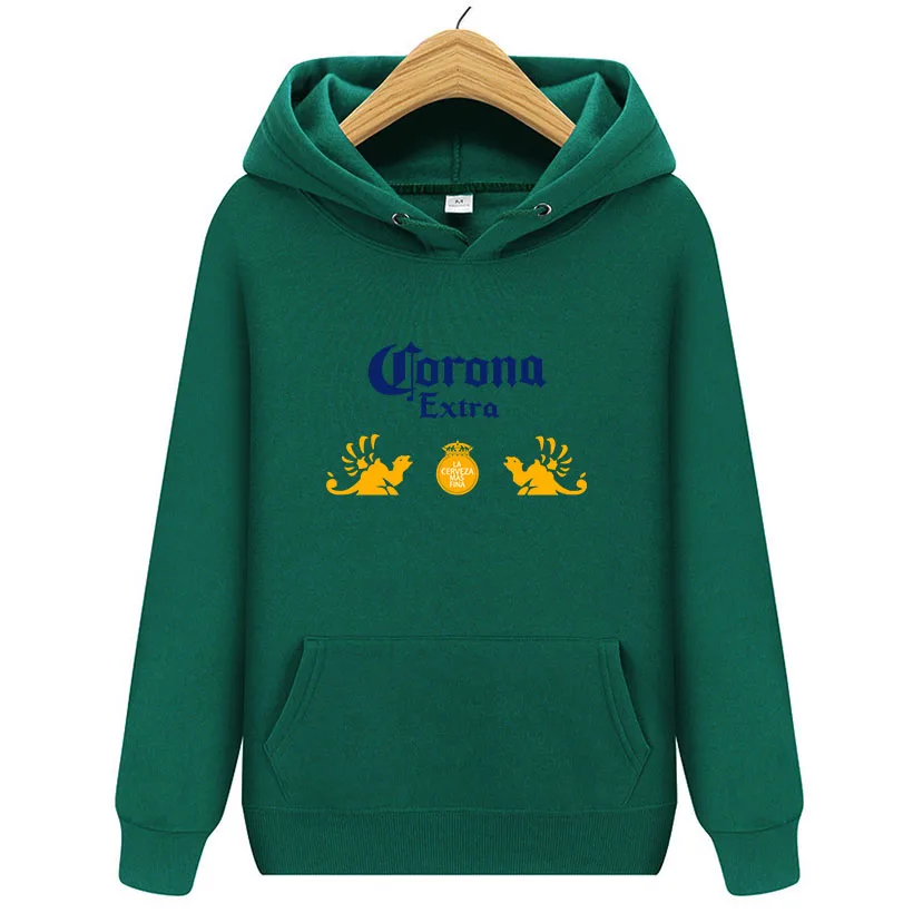 Corona 2024 New Men's Casual Sports Brand Hooded Sweater Cotton Wool Men's Pullover Hip Hop Sweatshirt Men's Hoodie