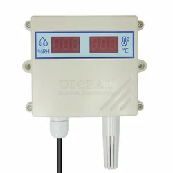 Digital Display Transmitter with Temperature Humidity Sensor Probe RS485 Analog 0-5V 0-10V 4-20mA Waterproof Temperature Sensors