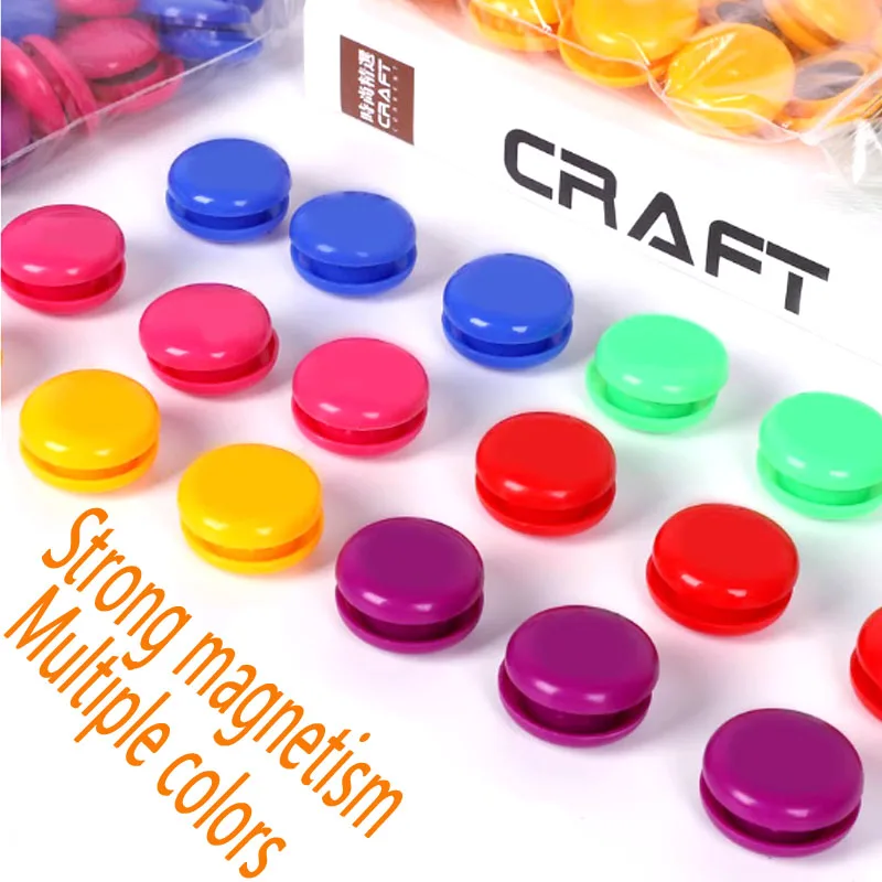 10/30/50pcs D20mm Magnetic Bead Magnet Fridge Pin Colorful Round Whiteboard Blackboard Refrigerator Push Door Stickers Chess