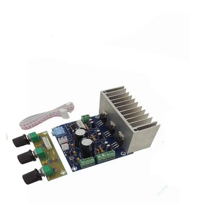 12V TDA2030A power amplifier 2.1 20W*2+30W bass subwoofer Audio amplifier with Volume Control Preamp Board
