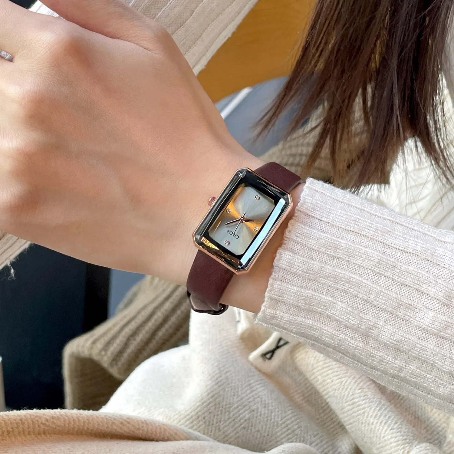 ساعة فنية ريترو للنساء، طراز عالي القيمة وأنيق، ساعة يد راقية من العلامة التجارية الجديدة لعام 2026، ساعات مميزة مختارة #3