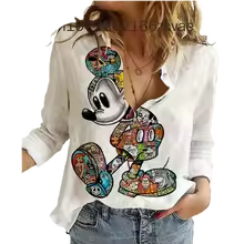 Disney Mickey Mouse TWomen's Blouses Shirt