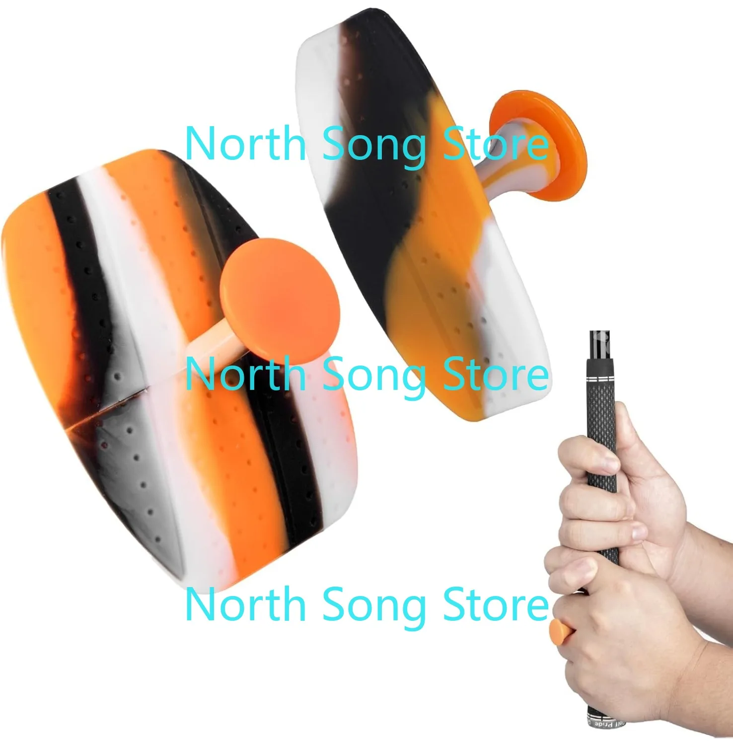 مدرب جولف سوينغ T Grip Aid، مساعد تدريب الجولف الموقف الصحيح للنادي سوينغ قبضة الوسادة، ملحقات لاعبي الجولف المبتدئين المحملة المدرب