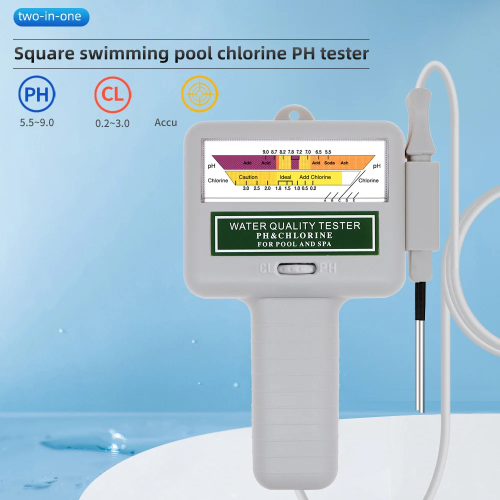 2-in-1-Chlormessgerät PH-Chlortester PC-101 Level Tragbares digitales PH-Messgerät Wasserqualität Pool Spa Analysegeräte – Detail 13