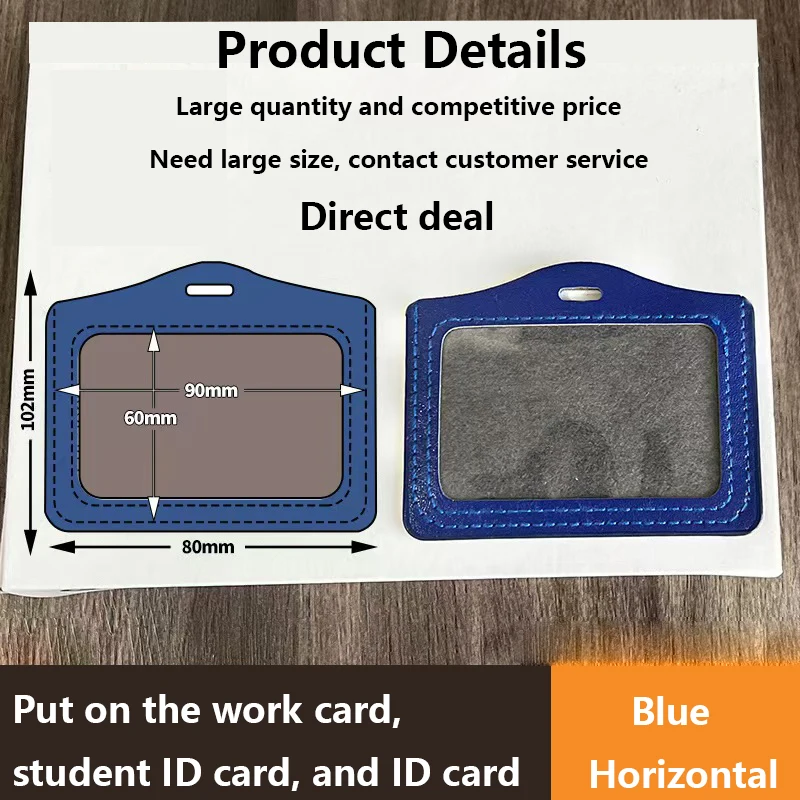 Retractable ID Tag Working Permit Case Cover Badge Holder Staff Work Pass Access Work Card Holder Cover Sleeve Badge Protector