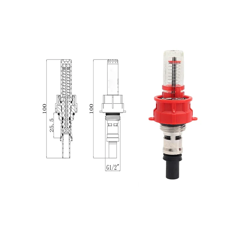 DIY replacement of 1/2 "floor heating parts for new manifold flowmeter