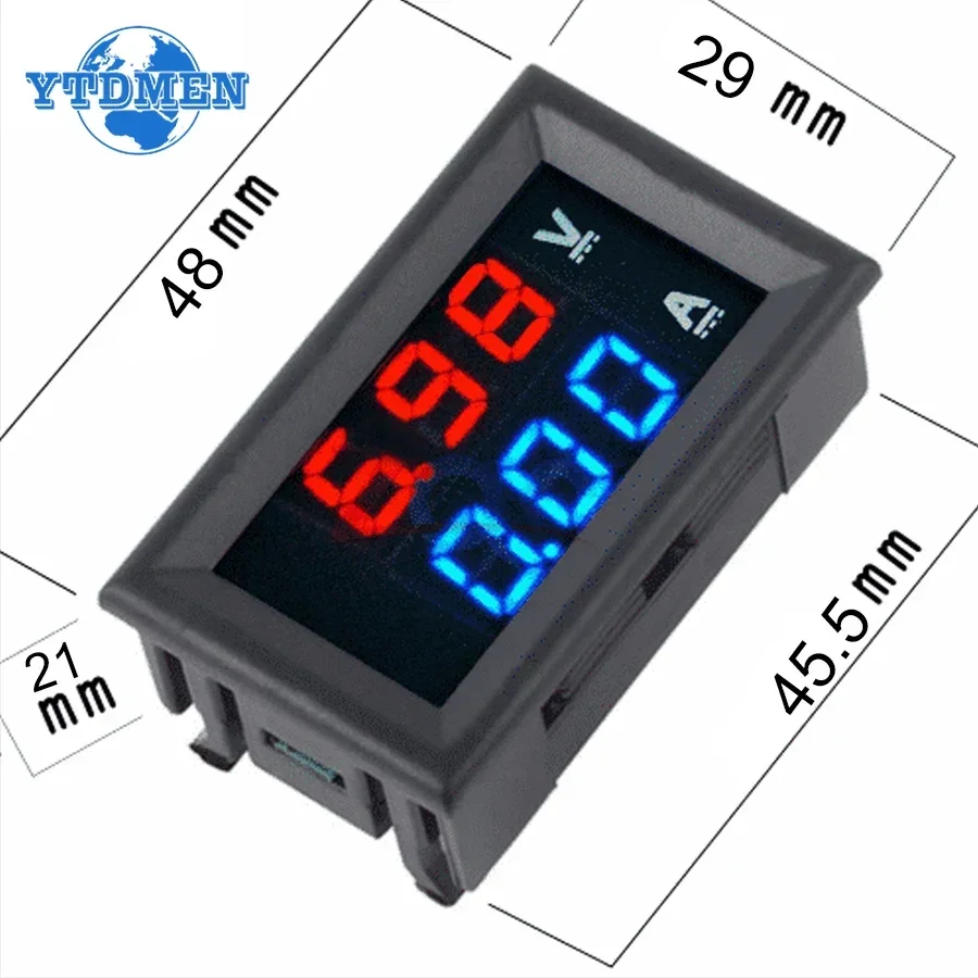 1PCS LED Display Module DSN-VC288 DC 100V 10A  50A 100A Voltmeter Ammeter LED Amp Dual Digital Volt Meter Home Use Tool