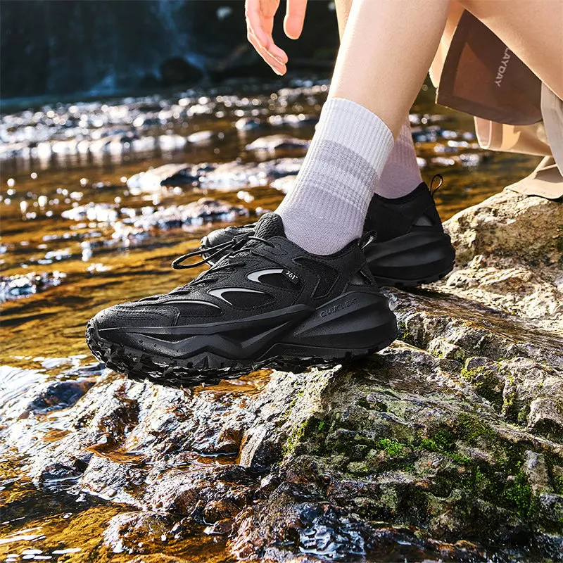 361 Degrees Paddle Women River Tracing Shoes Summer Mesh Breathable Anti-slip Walking Outdoor-style Drawstring Sandals 682626775