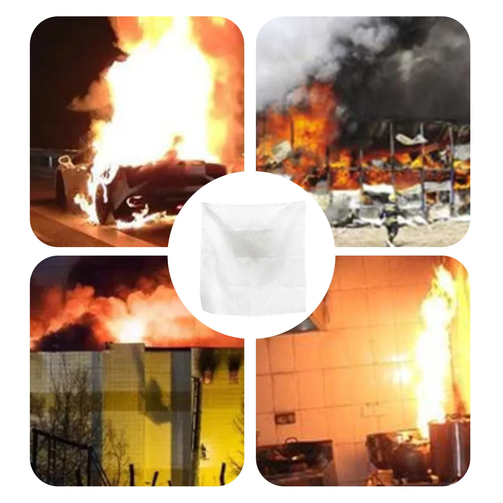 Emergency Fire Blanket For Home Safety Kitchen Fire Blanket With Fiberglass Material For Quick Fire Suppression