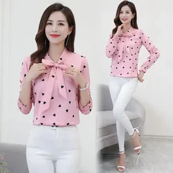 Women Blouse Chiffon Shirt Long Sleeve Spring Clothes Top Long Sleeve Women's Shirt Blusas Ropa De Mujer