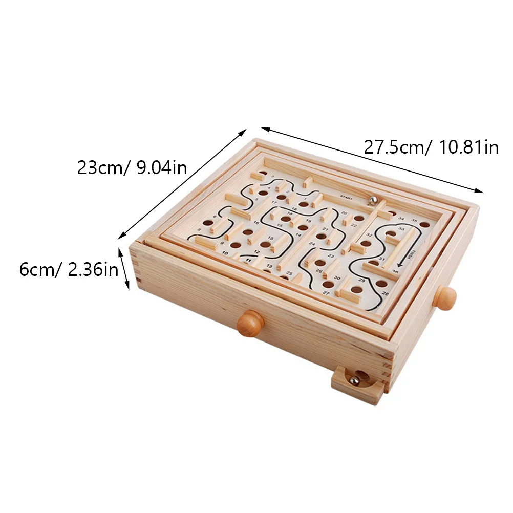 Labirinto di perline di legno Puzzle Gioco educativo per bambini Ragazzi Ragazze Sviluppo del cervello Risoluzione dei problemi Sfida delle abilità logica