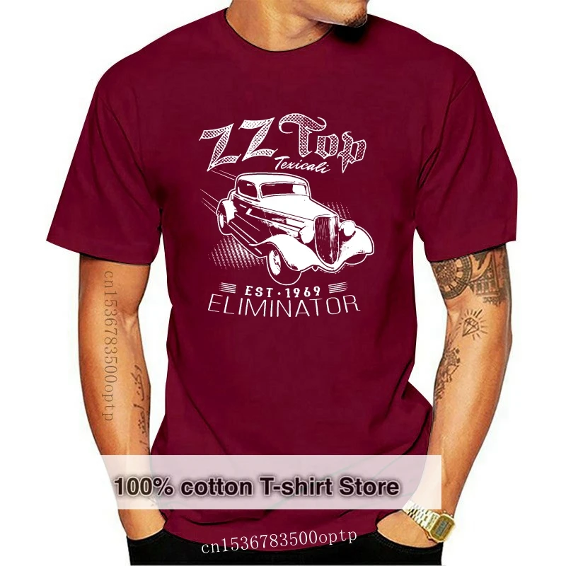 

New Zz Top Mens 2024 T Shirt Eliminator Texicali 100% Black Cotton In Sizes Sm - 5xl 2024 2024est Men's Funny