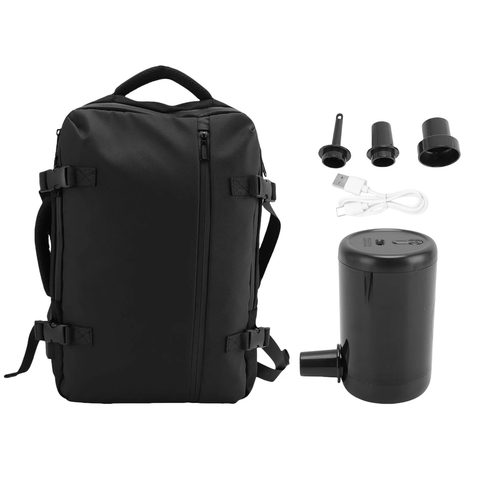

Expandable Storage Backpack with USB Charging Port Water Proof Vacuum Compression Shoulder Bag for Travel Business 22L 39L 55L