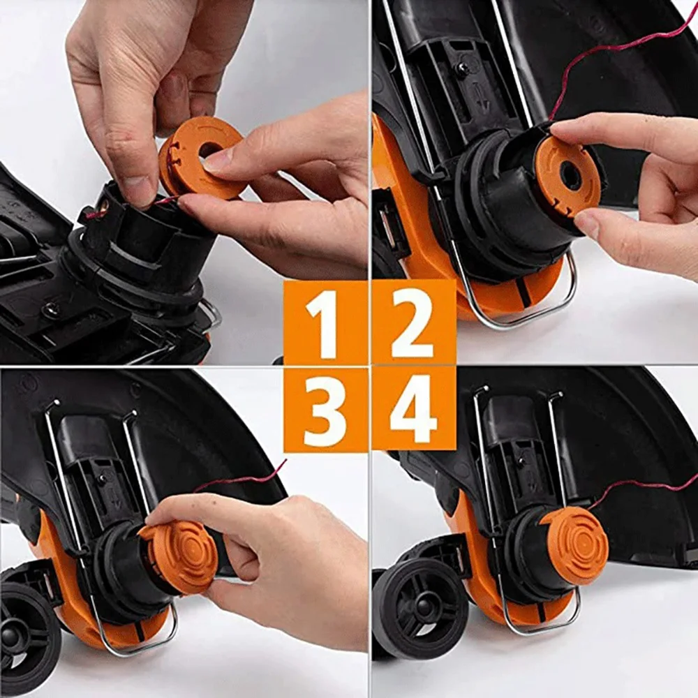 

New Arrival 50006531 Spool Cap Covers for Worx WA6531 GT Trimmer Part Replacements (3 Pack)