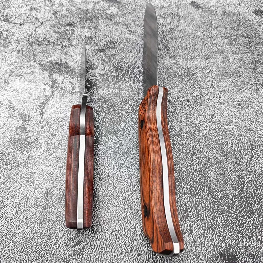 High Hardness Portable 15002 15017 Durable Fixed Knife 8Cr13Mov Blade Stable Wood Handle Outdoor Jungle Hiking Knives view 5